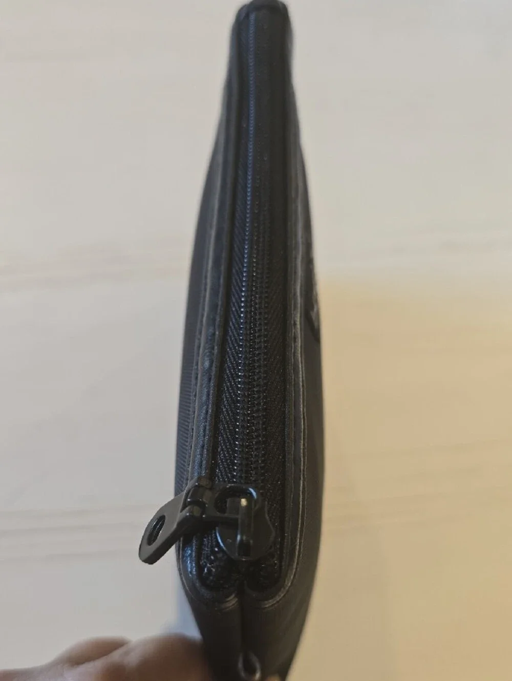Basics Black Cosmetic Pouch with Top Zip